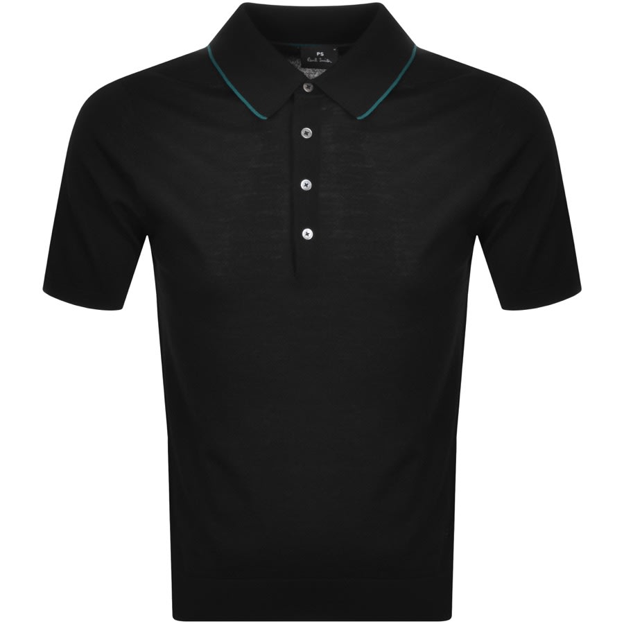 Alternative Image for ProductPS By Paul Smith Knit Polo T Shirt Black1